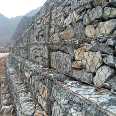 China 2x1x1m Hexagonal Wire Mesh Gabion Hot Dipped Galvanized And Pvc Coated for sale