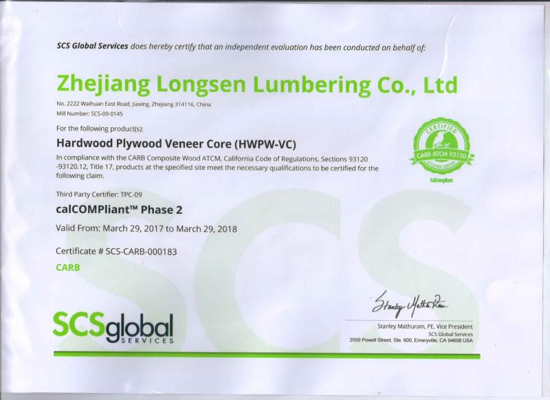 CARB - Lonson Flooring Co.,Ltd
