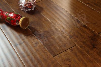 China handscraped Birch wood flooring, both solid & engineered flooring available, economic wood floor for sale