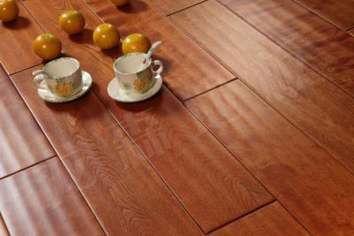 China handscraped birch solid hardwood flooring, different grades available for sale
