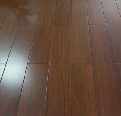 China stained Brazilian Teak(cumaru) engineered flooring with flat surface for sale