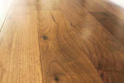 China American walnut solid hardwood floors, real solid floors, ABC grade, flat surface with semi-gloss for sale