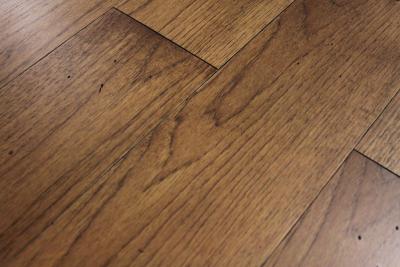China Distressed Hickory Engineered Hardwood Flooring With Popular Stained In USA for sale