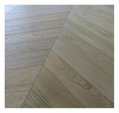 China 550 x 90 x 10MM, 60 degree 2 layers Chevron Euro Oak Engineered Wood Flooring, AB grade, Natural Brushed vanished, en venta