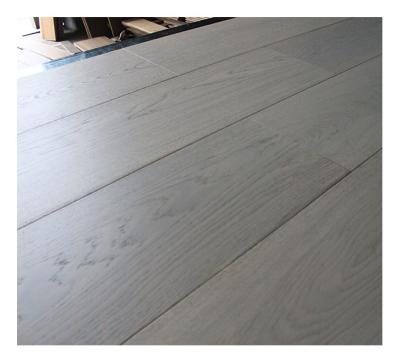 China 2200x300x20 4MM Top veneer Oak Engineered Hardwood Flooring, Color White Heaven, Brush, UV lacquer en venta