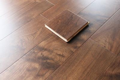 China stained American Black Walnut Engineered wood flooring AB grade for sale
