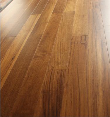 China Jointed 2230mm Myanmar Teak Engineered Parquet Flooring, Natural Color And Semi Gloss for sale