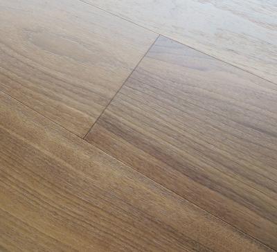 China brushed American Walnut wide plank engineered hardwood flooring, natural color for sale