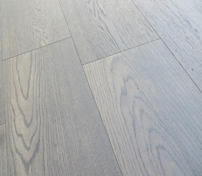 China medium grey stained russian oak engineered wood flooring, different grades are available for sale