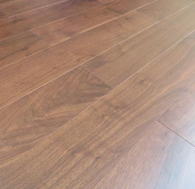 China premium AB grade American Black Walnut Engineered wood flooring with different stains for sale