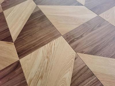 Chine Engineered Wood Parquet Flooring with UV Lacquer White Oak American Walnut à vendre