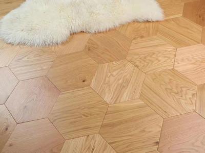 China Hexagon Wood Tiles Flooring; Hexagon Oak Parquet Flooring, 89002-A for sale