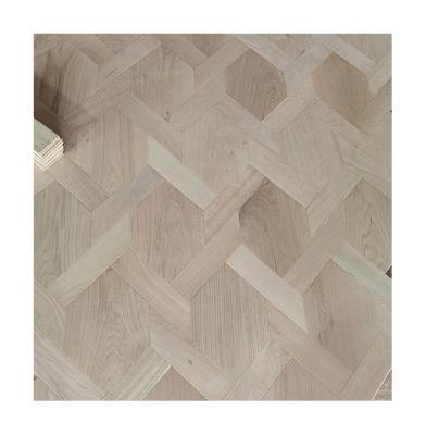 Chine Shaped Oak Parquet Flooring, Hexagon & Trapizium Parquet, Unfinished à vendre