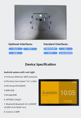 China 10 Inch PoE Android tablet Industrial Wall Mount Control Terminal HMI with NFC RS485 for sale