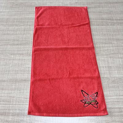 China embroidered China Suppliers custom logo 100%cotton sport rally gym towel for sale