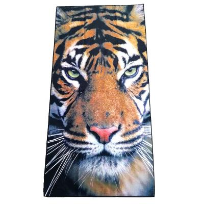 China Recycled cotton polyester beach towel polyester and polyamide beach towel recycled 80% polyester 20% nylon for sale