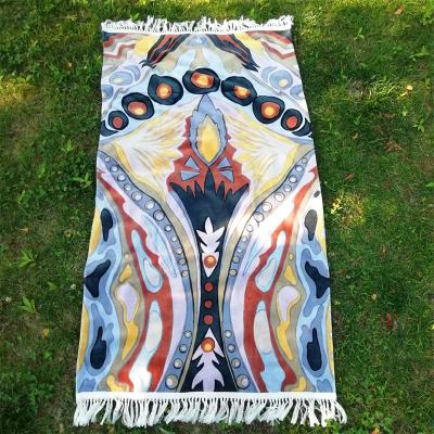 China High quality yarn-dyed printing luxury beach towels kids cotton beach towel for sale
