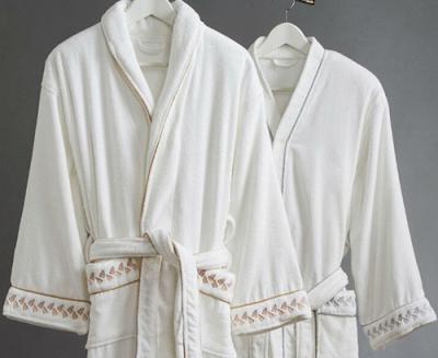 China Adult Bath robe , bathshirt , 100% cotton , GSM 400, velour or loop for sale