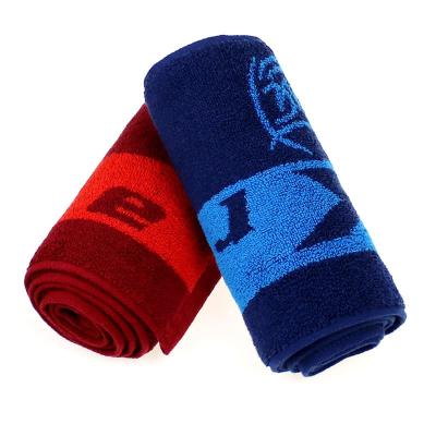 China Personalised Custom 100%cotton Woven Beach Towels Jacquard Sports Towel Jacquard Beach Towel with Logo for sale