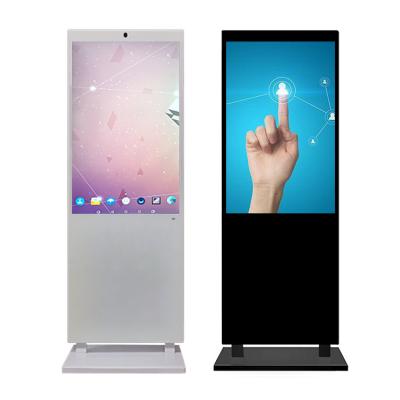 中国 注文の白い縦の広告LCDは65インチLCDデジタルの表記の表示を表示する 販売のため