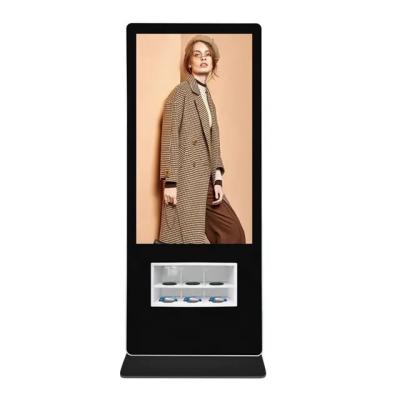 China Windows 10 os Android 10.1 Digital Signage Kiosk Fast Wireless Charger for sale