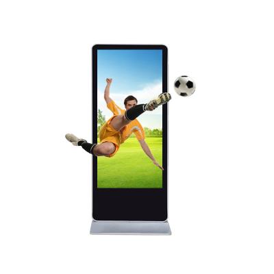 China Factory Price 65Inch HD Full Floor Stand Alone Advertising Display 3D Digital Signage Machine for Advertising à venda