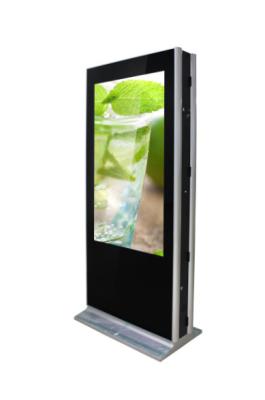 China Free Standing Wifi Digital Signage Kiosk 55 Inches Dual Side 0.63X0.63 Mm Pixel Pitch for sale