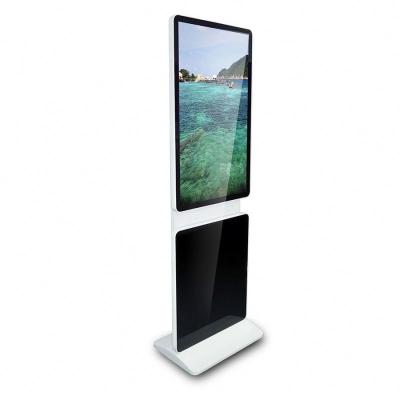 China Horizontal / Vertical Rotate Touch Screen Kiosk 43 Inch Moveable VGA HDMI USB Interface for sale