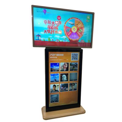 China Van de tribune Digitale Signage alleen Multiaanraking 55 Duim Elektromagnetisch Dubbel Touch screen Te koop