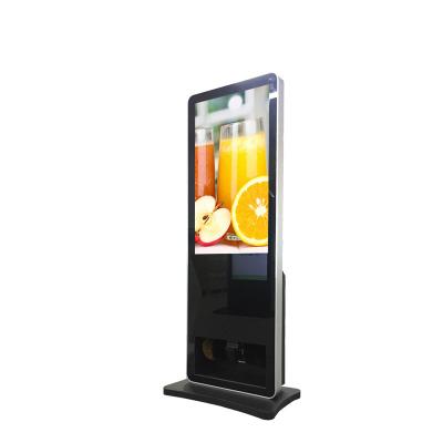 China LCD Split Interactive Digital Display Kiosk 49 Inch With Shoe Polisher for sale