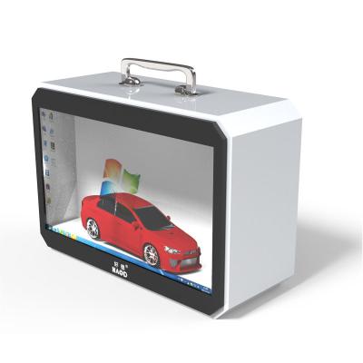 China Customize Handle Transparent Lcd Box See Through Lcd Display Box TFT Type for sale