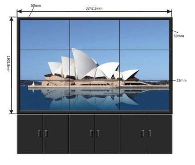 China 4X4 HD Digital 46 LCD Video Wall Display Multi Touch High Resolution TFT Type for sale