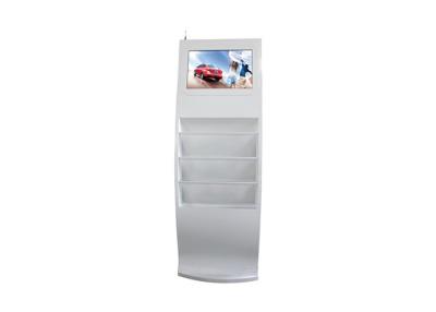 China Floor Standing Public Information Kiosk 22 Inch With Paper Holder Chargeable for sale