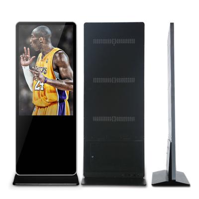 China Customization 43 inch FHD WIFI  free standing advertising signs landscape kiosk shelf display multiple lcd for sale