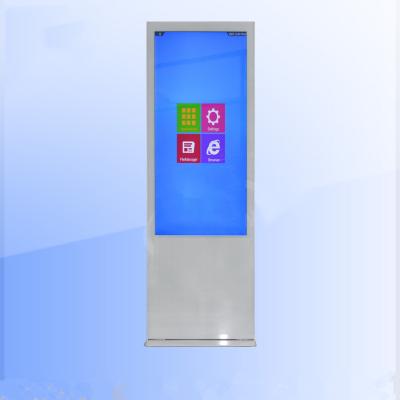 China Custom Shell Multi Point Touch Screen Display Kiosk 43 Inch Tempred Glass Surface for sale