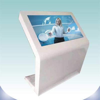 China Large Screen Touch Screen Digital Signage Landscape Standing Black Color For Indoor for sale
