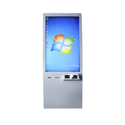 China Cinema / Restaurant Touch Screen Kiosk Systems With Barcode Scanner / Ticket Printer for sale