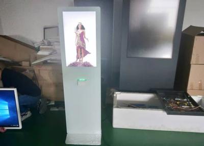 China Hoog polijst het witte grote touche screen van de de informatiekiosk van de 42 duim infrarode aanraking met printer Te koop