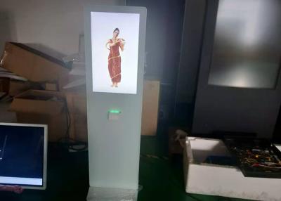 China Black color 32 inch touch screen kiosk with 10 points touch  400cd/m2 With Printer for sale