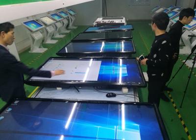 China Android 8,0 tablero elegante de la conferencia de la pantalla táctil de 86 pulgadas para el soporte del soporte del piso de la escuela 20 puntos del tacto en venta