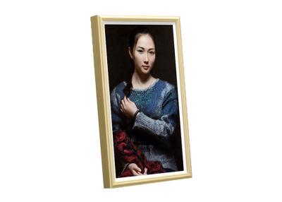 China Photo Calendar Wall Mounted Digital Signage LCD Advertising Wooden Frame 23.8In for sale