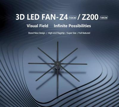 China Durable 3D Holographic Display LED Hologram Fans For Advertising / Brand Promotion for sale