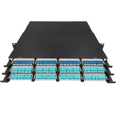 China MPO Fiber Optic Patch Panel 10G/40G/100G Data Center Cabling Systems 1U For 144 Fiber for sale