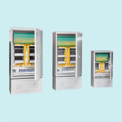 China FTTX Access Network Fiber Optic Cabinet High Density SMC 576/288/144 Cores for sale