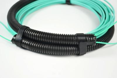 China El cable de la fibra del tronco de los ojos de tracción/del cordón de remiendo del zócalo MPO MTP OM3/OM4 modificó longitud para requisitos particulares en venta