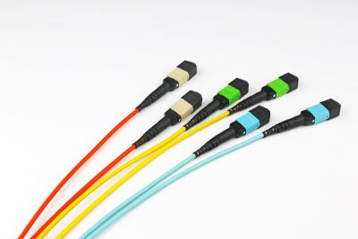 China solución de cableado del cordón de remiendo de la red MPO MTP de 40G 100G UNIFIBER Data Center en venta