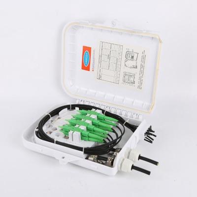 China FTTH Fiber Optic Termination Box Wall Mouted 8 Core 2 In 8 Out IP67 Waterproof for sale