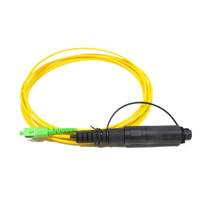 China Pre Terminated Simplex Fiber Optic Patch Cable Corning Optitap Mini SC APC To SC/APC for sale