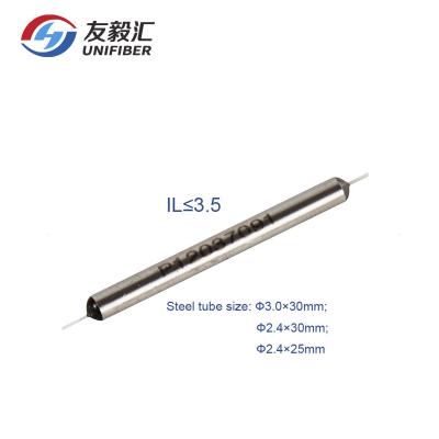 China 1310nm 1550nm 1x2 Single Mode WBC Fiber Optic Splitter for sale