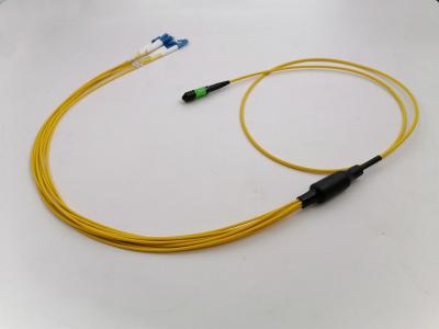 China 3m 8 Fibers MPO LC Patch Cable Type B Plenum OFNP Single Mode for sale